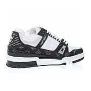 Louis Vuitton Trainer Black Monogram Denim White - 1A9JGB / 1A9JG3 - 4