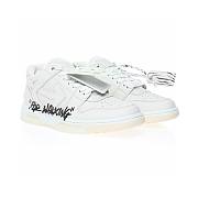 OFF-WHITE Out Of Office OOO Low Tops For Walking White Black 2021 - OMIA189R21LEA0020101 - 2