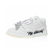 OFF-WHITE Out Of Office OOO Low Tops For Walking White Black 2021 - OMIA189R21LEA0020101 - 5