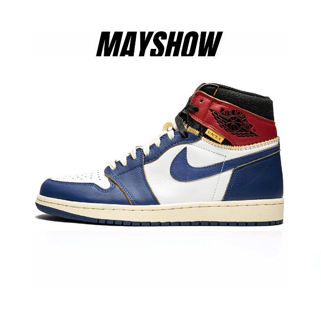 Air Jordan 1 Retro High Union Los Angeles Blue Toe - BV1300-146  - 1