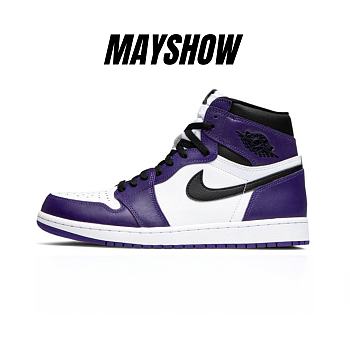 Air Jordan 1 Retro High Court Purple White - 555088-500 / 575441-500