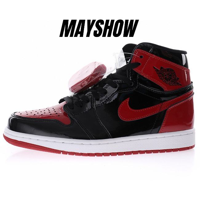 Air Jordan 1 Retro High Patent Bred - 555088 063 - 1