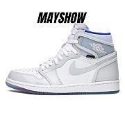 Air Jordan 1 Retro High Zoom White Racer Blue - CK6637-104 - 1