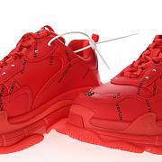 Balenciaga Triple S Allover Logo Red - 536737W2FA16010 - 2