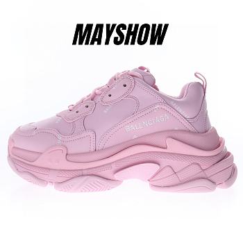 Balenciaga Triple S Pink  Allover Logo  - 524039W2FA15090