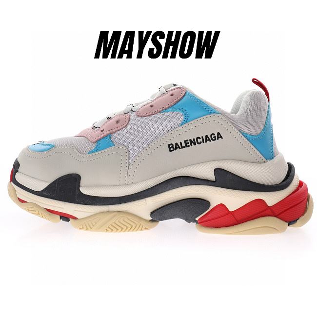 Balenciaga Triple S White Blue - 524039 W09OH 4196 - 1