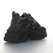 Balenciaga Triple S Allover Logo Black Green - 536737W2FA11070 - 5