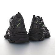 Balenciaga Triple S Allover Logo Black Green - 536737W2FA11070 - 4