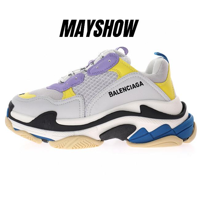 Balenciaga Triple S Purple Yellow Blue - 524039 W09O M9465 - 1