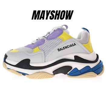 Balenciaga Triple S Purple Yellow Blue - 524039 W09O M9465