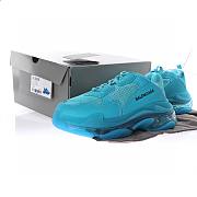 Balenciaga Triple S Clear Sole Turquoise - 544351W2GA14452 - 4