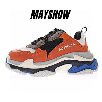 Balenciaga Triple S Orange Grey Black - 541640W09OE7581