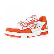 Louis Vuitton Trainer Monogram Denim Orange - 1A9ZBU - 4