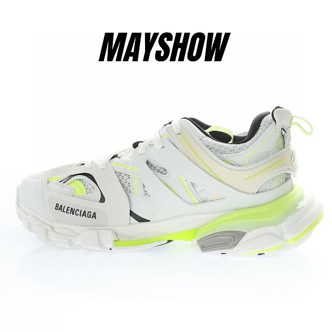 Balenciaga Track Worn Out In White Fluo Yellow - 542023W1GC39070 - 1