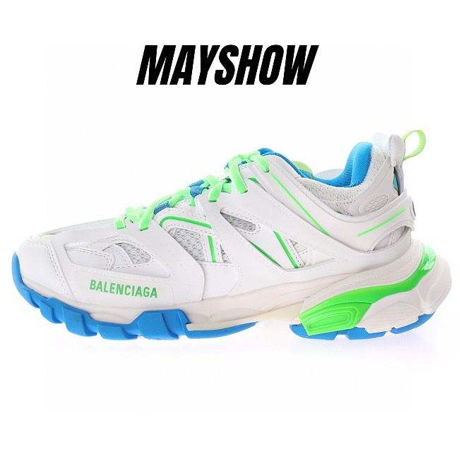 Balenciaga Track White Blue Green - 542023W3AC49034 - 1