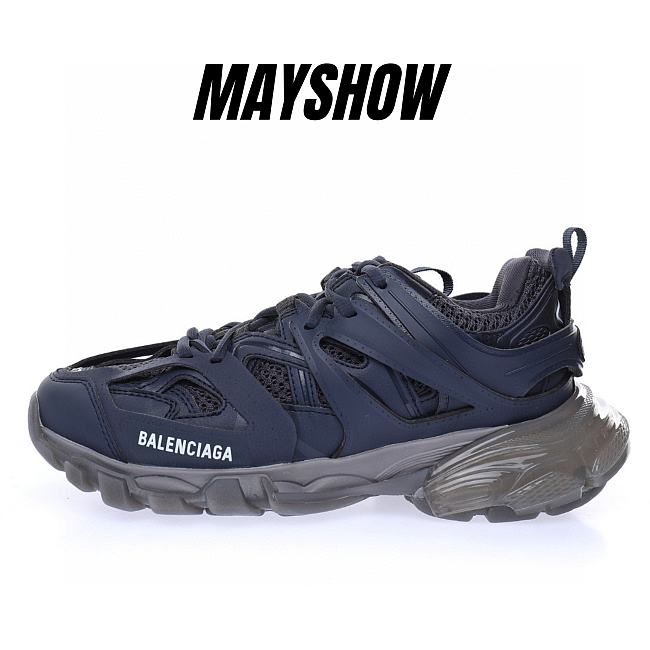 Balenciaga Track Clear Sole Navy Grey - 647742W3BM21213 - 1