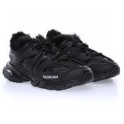 Balenciaga Track Fake Fur Black  - 668555W3CQ11000 - 2