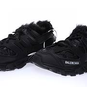 Balenciaga Track Fake Fur Black  - 668555W3CQ11000 - 5