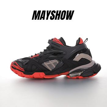 Balenciaga Track.2 Black Red Grey -  568614 W2GN3 1350