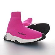 Balenciaga Speed Trainer Clear Sole Fuchsia -  607543 W05GG 5911 - 4