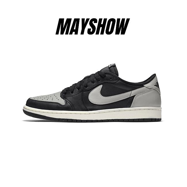 Air Jordan 1 Retro Low Black Grey (2015) - 705329-003 - 1