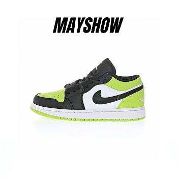 Air Jordan 1 Low Snakeskin Vivid Green - DX4446-301