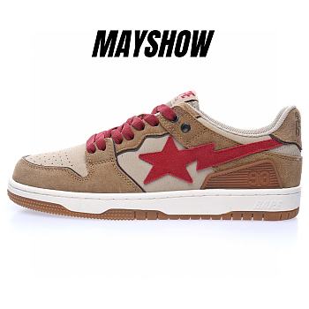 A Bathing Ape Sk8 Sta Wheat Red - 001FWG701030X