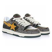 A Bathing Ape Bape SK8 Sta Grey Mustard Yellow - 001FWH801007_GRN_A - 4