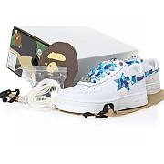 A Bathing Ape Bape Sta Low White ABC Camo Blue - 5