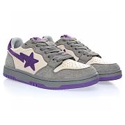 A Bathing Ape Court Sta Mist Grey Royal Purple - 001FWG701032X - 3