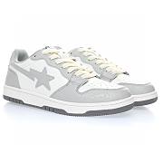 A Bathing Ape Court Sta Light Grey Cream - 001FWG701033X - 4