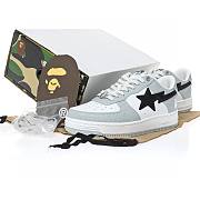 A Bathing Ape Bape Sta Low Grey Black - 1H70-291-002 - 3