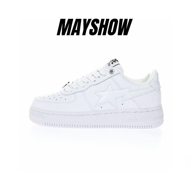  A Bathing Ape Bape Sta Low Triple White - 1H30-191-010_WHT - 1