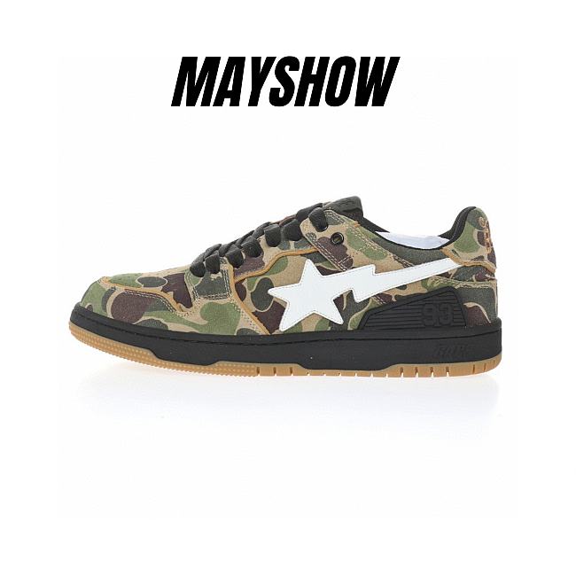 A Bathing Ape Bape SK8 Sta ABC Camo Green - - 1