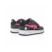 A Bathing Ape Bape Sta Black Grey Pink Suede - 1I20-191-008 - 2