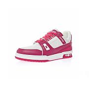 Louis Vuitton Trainer Low White Fuchsia - 1AA6WJ / 1AA6WH - 3