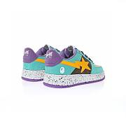 A Bathing Ape Bape Sta Teal Brown Yellow Suede - 1I20-191-008 - 4