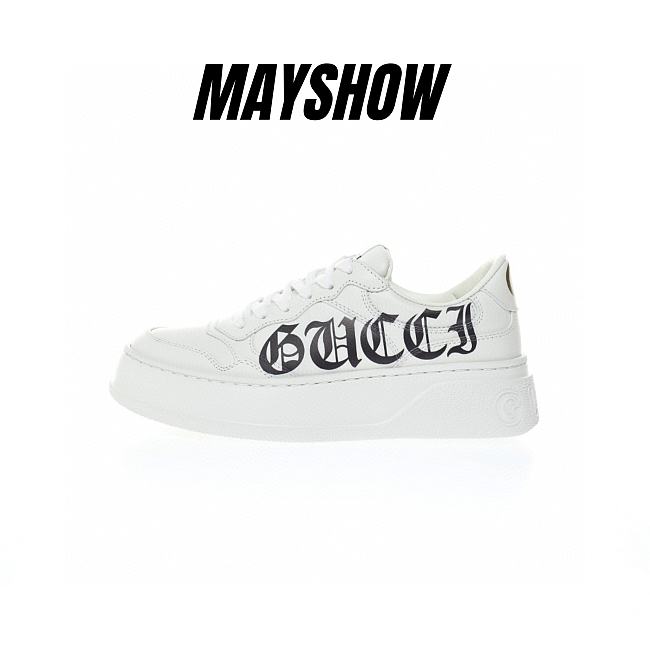 Gucci logo in white leather - 708267 UPG70 9000 - 1