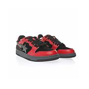 A Bathing Ape Bape SK8 Sta Red Black - 001FWH801003_RED_A - 3