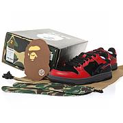 A Bathing Ape Bape SK8 Sta Red Black - 001FWH801003_RED_A - 2