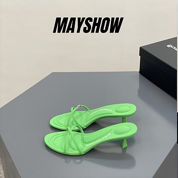  Alexander Wang dahlia 50 sandal in green lycra