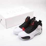 Air Jordan XXXIV White Black Red - AR3240-100/BQ3381-100 - 3