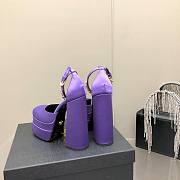 	 Versace Medusa Aevitas 155mm Platform Pumps in Purple - 4