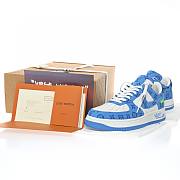 Louis Vuitton Nike Air Force 1 Low By Virgil Abloh Light Blue AEU3BM16M693 - 4