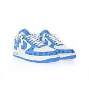 Louis Vuitton Nike Air Force 1 Low By Virgil Abloh Light Blue AEU3BM16M693 - 5