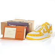 Louis Vuitton Nike Air Force 1 Low By Virgil Abloh Yellow AEU3BM16M695 - 3