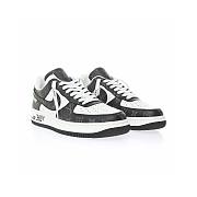 Louis Vuitton Nike Air Force 1 Low By Virgil Abloh Black White AEU3BM16M696 - 4