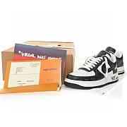 Louis Vuitton Nike Air Force 1 Low By Virgil Abloh Black White AEU3BM16M696 - 5