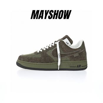 Louis Vuitton Nike Air Force 1 Low By Virgil Abloh Khaki AEU3BM16M697