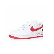 Louis Vuitton Nike Air Force 1 Low By Virgil Abloh White Red AEU3BM16M695-LD0212 - 4